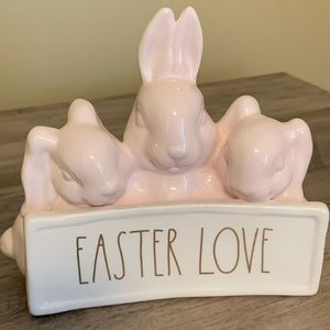 Rae Dunn EASTER LOVE bunny trio
